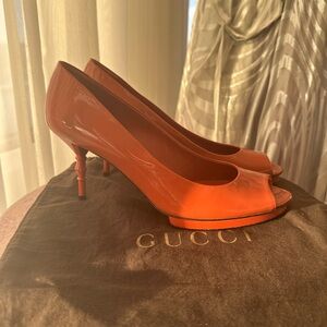 Gucci Women's Vibrant Orange Heels